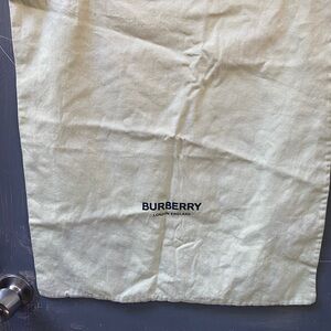 Burberry Soft yellow green cotton Dust Bag measuring 19 1/2 x 20 inches